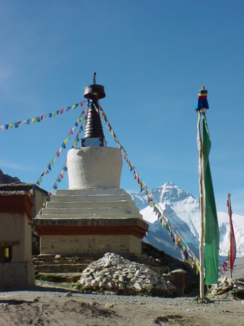 Tibet - Everest from Rombuk Gompa